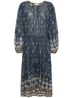 Fratela Floral Long Sleeve Midi Dress