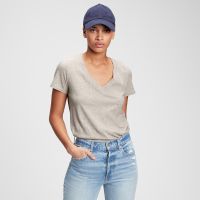 T-shirt GAP V-Neck Tee Heather Grey XXS