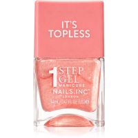 Nails Inc. It’s Topless гелевий лак для нігтів для стійкого ефекту відтінок Millie Peach Iridescent 14 мл
