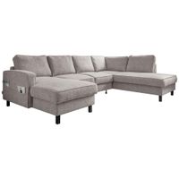 MID.YOU SEDACIA SÚPRAVA, textil, sivobiela