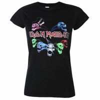 Frauen T-Shirt Iron Maiden - LOTB Live Album Skulls L