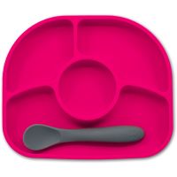 BBLÜV Yümi delený tanier Pink 1 ks