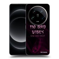 Silikónový čierny obal pre Xiaomi 14 Ultra - No bad vibes