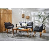 Ambia Garden TERASOVÁ SEDACIA SÚPRAVA drevo, kov, plast, textil