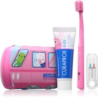 Curaprox Kids Travel Set potovalni set za kozmetiko za zobe, jezik in dlesni za otroke 1 kos