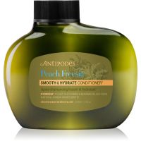 Antipodes Peach Freesia Smooth & Hydrate odżywka nawilżająca do wygładzenia i odżywienia niepodatnych włosów 340 ml