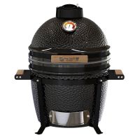 Keramický gril Kamado Egg 16T", priemer 33,5 cm, čierny