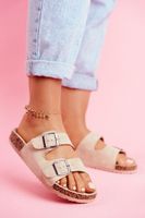 PE1 Női Slides On Corck Beige Si Senor