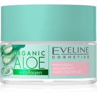 Eveline Cosmetics Organic Aloe+Collagen активен интензивен хидратиращ гел-крем с успокояващ ефект 50 мл.