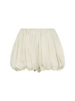 Crinkled Silk Blend Shorts