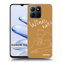 Silikónový prehľadný obal pre Honor 70 Lite - Wine not