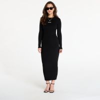 GUESS Flaminia Ls Cn Ribbed Dress Sw Black L