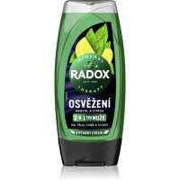 Radox Men Feel Strong душ гел и шампоан 2 в 1 Mint & Tea Tree 225 мл.