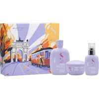 Alfaparf Milano Semi di Lino Smooth Holiday Kit darilni set za neobvladljive lase 3 kos