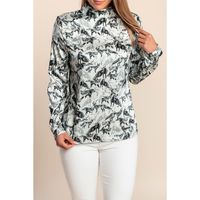 Bluza S Printom, Siva
