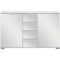 Carryhome KOMODA, biela, 130/83/41 cm
