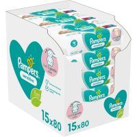 Pampers Sensitive vlažne maramice za djecu za osjetljivu kožu 15x80 kom