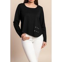 Langarmshirt, Schwarz