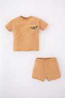 DEFACTO Baby Boy Slogan Printed 2-Piece Set