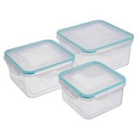 Doza MagicHome Lunchbox set 06x3 0,70/1,20/2,00 lit, sada 3 ks, štvorcové, Clip