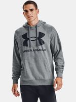 Under Armour Rival Fleece Big Logo HD Sweatshirt Grau