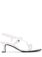 50mm Mini Buckles Leather Sandals