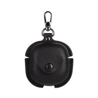 LEATHER POCKET Etui za slušalke Samsung Galaxy Buds4 / Buds4 Pro črn