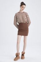 DEFACTO bodycon Knitted Skirt