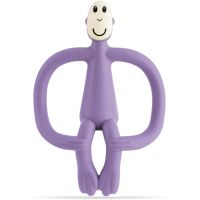 Matchstick Monkey Teething Toy and Gel Applicator прорізувач з пензликом 2 в 1 Purple 1 кс