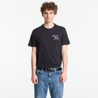 T-shirt Calvin Klein Jeans Ss 30S Eu Ck Trvl Lines Seasonal Tee Black M