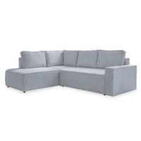 MID.YOU ROHOVÁ SEDAČKA, textil, světle šedá