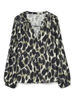 VERO MODA Bluza 'VMFANINI'  noćno plava / kaki / bijela
