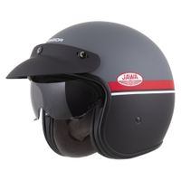 Moto přilba Cassida Oxygen Jawa OHC 2.0 šedá matná/červená/černá/bílá M (57-58)
