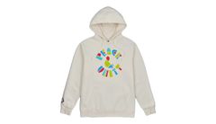 Converse Peace & Unity Recycled Pullover Hoodie Pánske - Mikiny a mikiny s kapucou Converse - Biela - 10022298-A02-S - Size: S