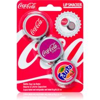 Lip Smacker Coca Cola ajakbalzsam 3 db illatok Original, Cherry & Fanta 9 g