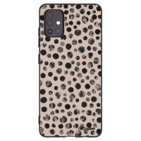 Silikónový čierny obal pre Samsung Galaxy A51 A515F - Dots