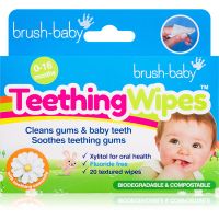 Brush Baby Applemint Servietten für die Zähne für Kinder 20 St.