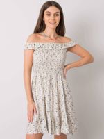 Beige dress Yups wwd5601. R02