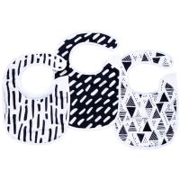 Tiny Twinkle Kaffle Set нагрудник Black & White 3 кс