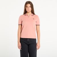 Koszulka FRED PERRY Twin Tipped Shirt Blossom Pink/ Anchor Grey/ Black 38