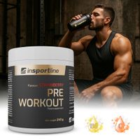 Doplněk stravy inSPORTline Pre Workout 240g  jahoda