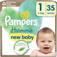 Pampers Harmonie Size 1 одноразові підгузки 2-5 kg 35 кс