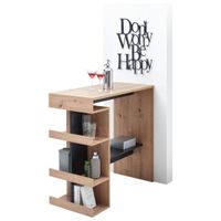 P & B BAROVÝ STÔL, čierna, dub artisan, 108/50/103 cm