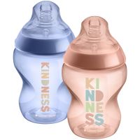 Tommee Tippee Closer To Nature Anti-colic Kindness пляшечка для годування Slow Flow 0m+ 2x260 мл