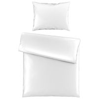 Novel POSTEĽNÁ BIELIZEŇ, satén, biela, 140/220 cm