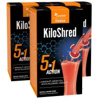 KiloShred 3er Pack - 5-in-1 Getränk zum Abnehmen. Orangengeschmack. Vegan. 30 Beutel | SlimJOY