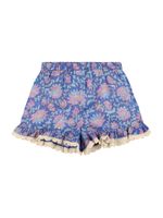 Printed Cotton Gauze Shorts