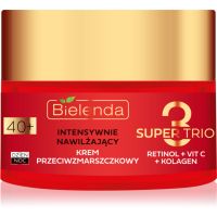 Bielenda Super Trio intensive, hydratisierende Creme gegen Falten 40+ 50 ml