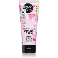 Organic Shop Cherry & Lotus Stärkendes Balsam für Hände und Fingernägel 75 ml