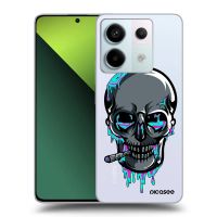 Silikónový prehľadný obal pre Xiaomi Redmi Note 13 Pro 5G - EARTH - Lebka 3.0